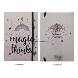 Marlin - Luxury Hardcover, A5 Notebook - Magic Rainbow