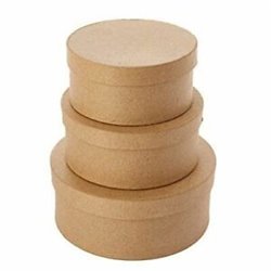 Dala - Cardboard Crafts - Nesting Round Boxes (3 Piece)
