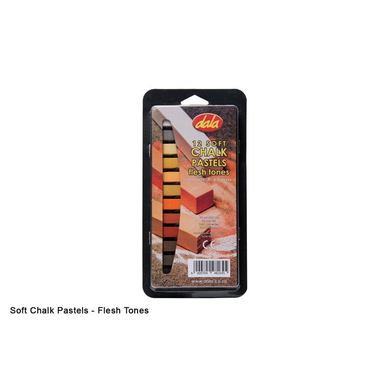 Dala - Craft Supplies - Soft Chalk Pastels (Flesh tones, 12pc)
