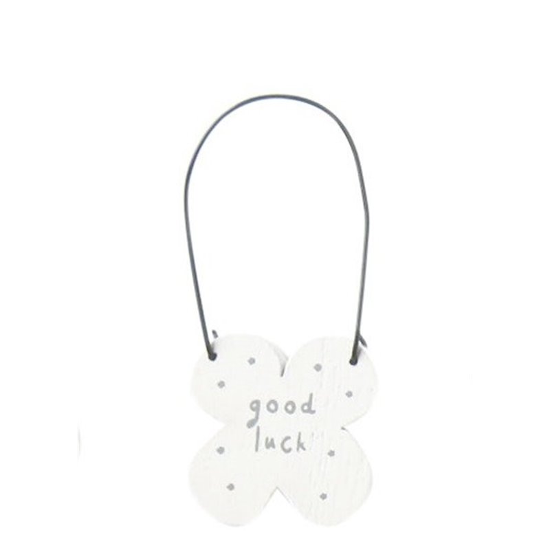 Jenam Sentiments - Mini Wooden Hanger (Good Luck)