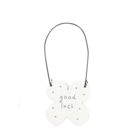 Jenam Sentiments - Mini Wooden Hanger (Good Luck)