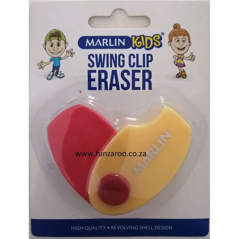 Marlin Swing Eraser - Red & Yellow