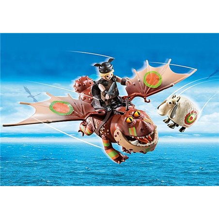 Playmobil Dreamworks Dragon Racing: Fishlegs and Meatlug