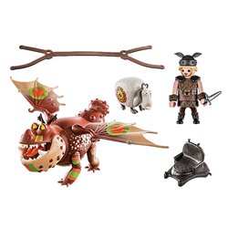 Playmobil Dreamworks Dragon Racing: Fishlegs and Meatlug