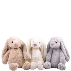 Bunny Soft Toy (Cream / Grey / White)
