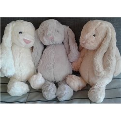 Bunny Soft Toy (Cream / Grey / White)