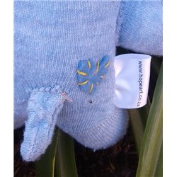 Hope Art Critters - Baby Rhino - Denim