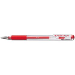 Pen - Pentel - Hybrid Gel Grip 0.8 - Red