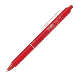 Pilot Frixion Red Clicker Erasable Rollerball Gel Pen