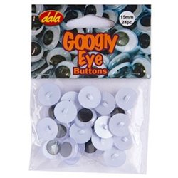 Dala - Self-Adhesive Googly Eyes - 14mm (24pc)