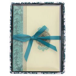 Christian Art Gifts - Aqua Prints Boxed Notecards (8) - Psalm 84:11