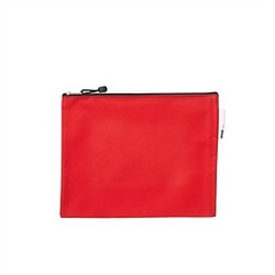 Meeco - A4 Velcro Book Bag with Zip - Red