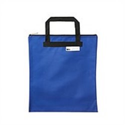 Meeco - Library / Book Carry Bag with Zip - Blue
