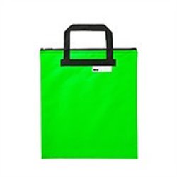 Meeco - XL Library / Book Carry Bag with Zip - Neon Green