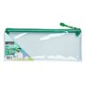 Meeco - Large Clear PVC Pencil Bag - Green