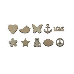 Dala - Mini Woodcut Shapes (20 pcs)