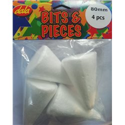 Dala - Foamalite Shapes - Cones (80mm, 4pcs)