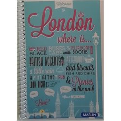 Marlin A6 Spiral Notebook - London
