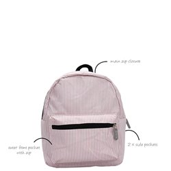 Jenam Easter - Mini Bunny Backpack - Pink Stripe