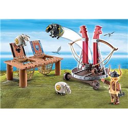Playmobil Dreamworks Dragons - Gobber the Belch with Sheep Sling