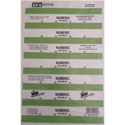 SFS Self-Adhesive Numberic Tab 30mm (200 pack, Yellow)