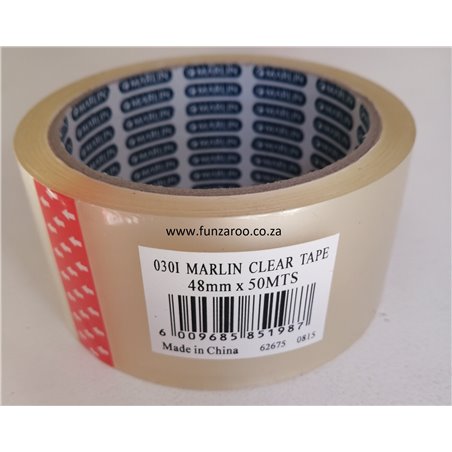 Marlin Clear Packaging Tape (48mm x 50m)