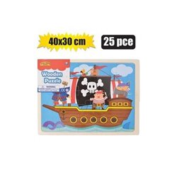 Jumbo Wooden Puzzle in Tray - Pirates