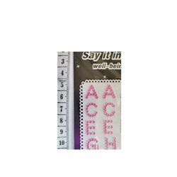 Alphabet Stickers - Crystal (Pink)