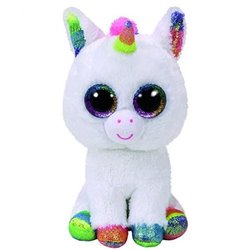 Plush Rainbow Unicorn - Big Eyes (15cm) - Similar to Ty Beanie Boos