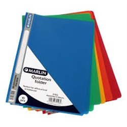 Marlin Quotation Folder - EACH (Assorted Colours)