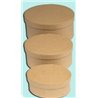 Dala - Cardboard Crafts - Nesting Oval Boxes (3 Piece)