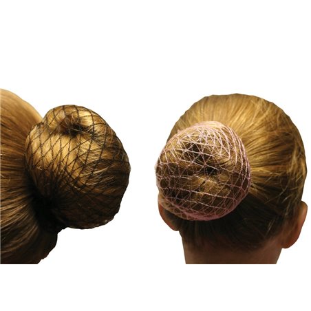 Bun Hair Net - Ballet Pink / Brown