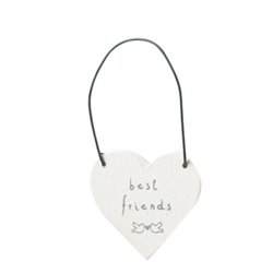 Jenam Sentiments - Mini Wooden Hanger (Best Friends)