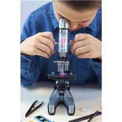 Buki - Science - Microscope x200 / x600 / x1200 (metal base, 30 experiments)