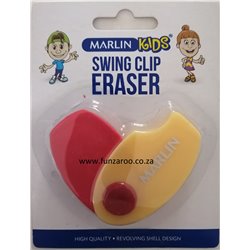 Marlin Swing Eraser - Red & Yellow