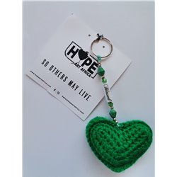 Hope Art - Hearts of Hope - Dark Green - Blessed