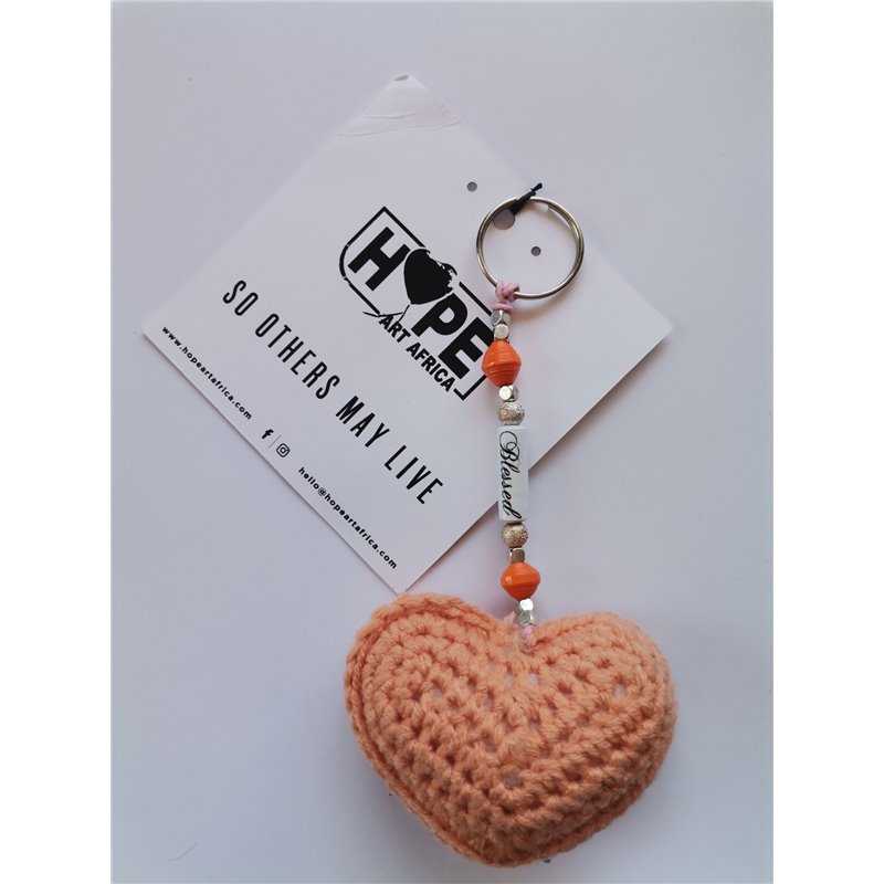 Hope Art - Hearts of Hope - Apricot - Blessed