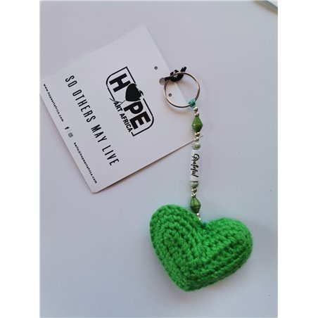 Hope Art - Hearts of Hope - Green - Grateful