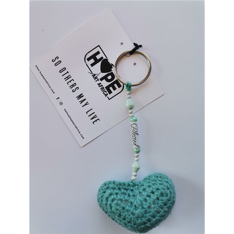 Hope Art - Hearts of Hope - Turquoise - Blessed