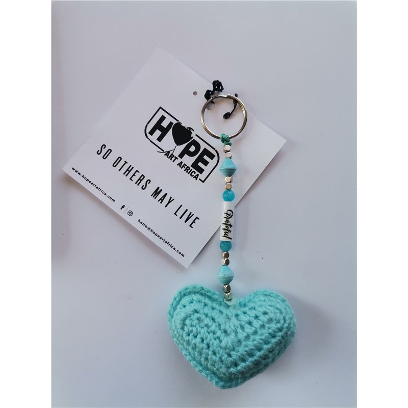 Hope Art - Hearts of Hope - Turquoise - Grateful