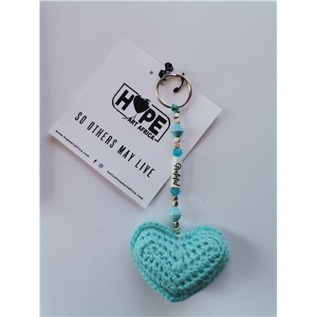 Hope Art - Hearts of Hope - Turquoise - Grateful