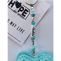 Hope Art - Hearts of Hope - Turquoise - Grateful