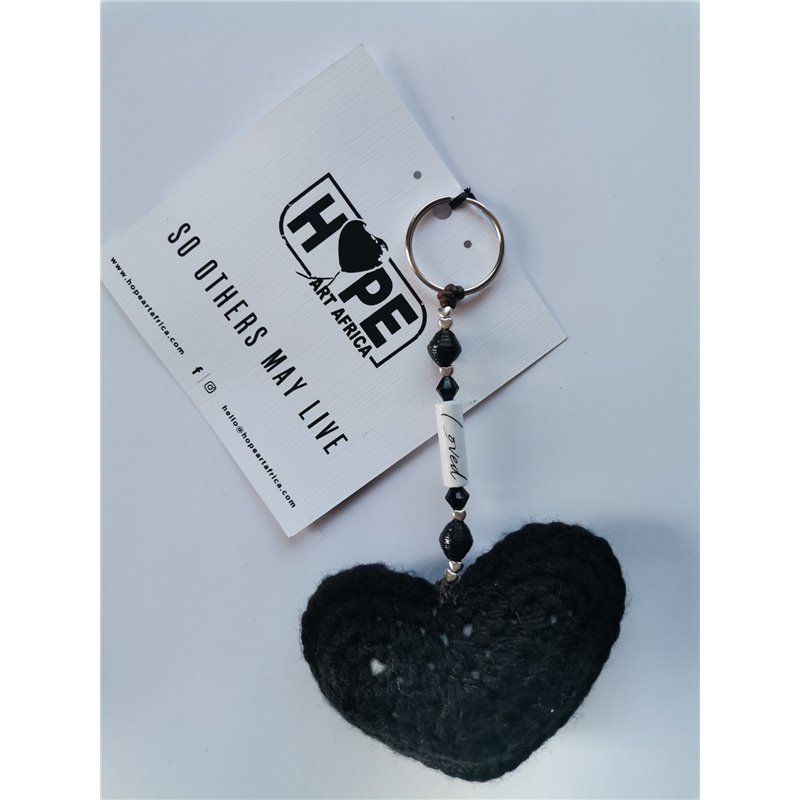 Hope Art - Hearts of Hope - Black - Loved