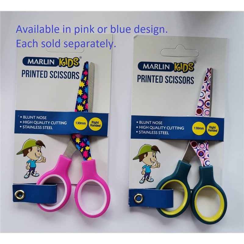 Marlin - Printed Scissors - 130mm (EACH)