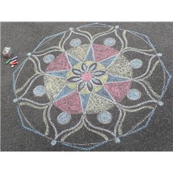 SES Creative - Playground Chalk Mandala