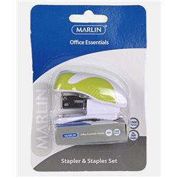 Marlin Mini Stapler with staples (Each, Assorted Colours)