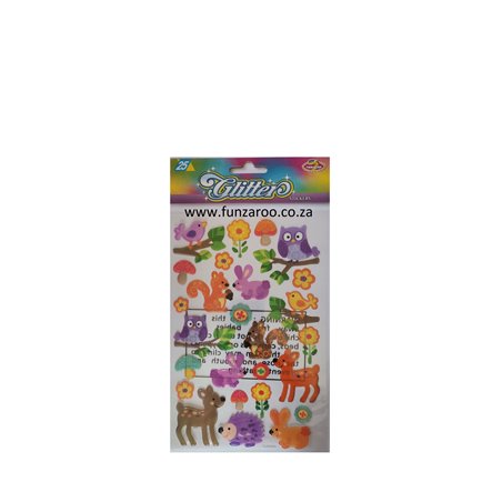 Stickers - Glitter - Woodland Animals