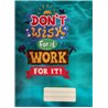 Marlin - A4 Work For It Book Covers + Plastic Slip On Covers (5 Pack)
