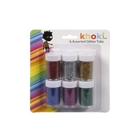 Khoki Glitter Glue Tubs (6s)