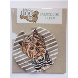 Yorkie Licence Disc Holder